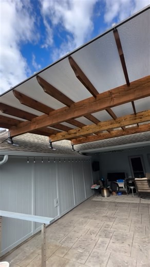 Cover Your Pergola on Instagram: "Western Red Cedar Pergola. SkyPoly Roof. Skylift Roof Roser tie in. We install SkyPoly Commerial Grade Roofs on your new or old pergola. We can also build you one. Click the link in the bio to go to our website and BUY NOW or request a quote! #pergola #patiocover #skypoly #pergoladesign #outdoorlivingspace"