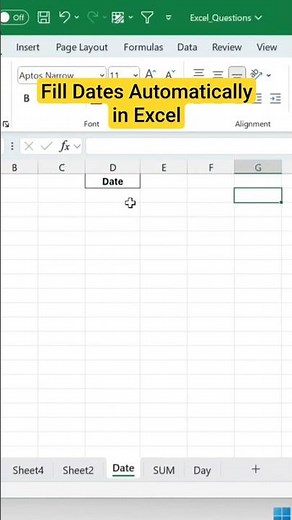 How to fill dates automatically in Excel?