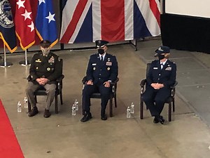 The Combined Force Space Component Command change command leaders a Vandenberg Air Force Base