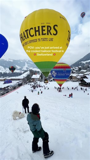 ℹ️ Here’s all the info you need! 👇🏼 🎈This year is the 46th International Balloon Festival @ballonschateaudoex 🎈Dates: 24th Jan - 1st Feb 2026 🎈Location: Château-d‘Œx, Switzerland 🇨🇭 🎈The festival welcomes balloonists from around twenty countries. Nearly a hundred hot-air balloons come to enjoy the exceptional climate of the Alps in winter. 🎈Tickets available on site. 🎈Activities: hot air balloon rides, helicopter rides, tethered balloon rides for kids, air shows and treasure hunts. Tip