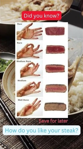 How to Tell Steak Doneness Using Your Hand 🥩🔥
