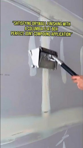 Satisfying Drywall Finishing with a Columbia Flat Box | Perfect Joint Compound Application