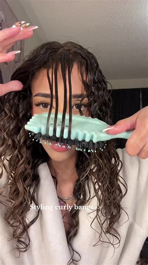 Styling Curly Bangs Tips and Tricks