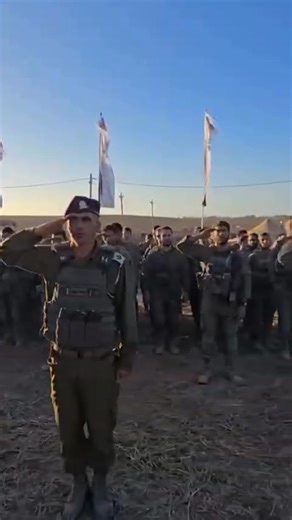 Our beautiful young IDF soldiers of the Givati Brigade singing the national anthem (HaTikva) after ending their duty inside Gaza due to the war coming to an end. You guys are all champions!!! 💙🇮🇱 | Uri Gobey