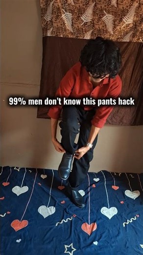 Fix Long Pants in 5 Seconds 👖 | Easy Fashion Hack #shorts