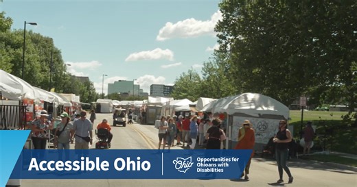 See Accessibility in Action! 🎥 We're excited to share a new video highlighting the great work of our #AccessibleOhio (AO) program. Julie Wood, AO Manager, explains Ohio's commitment to becoming a Disability Inclusion State, an initiative launched by Governor Mike DeWine's Executive Order 2019-03D. Hear directly from OOD partners at Marietta College, the YMCA of Central Ohio, Preservation Parks of Delaware County, and COSI - Center of Science and Industry about how AO is helping create more disa