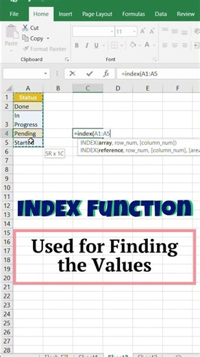 "STOP using VLOOKUP for this! 😳 Use INDEX instead." #datacraft_017