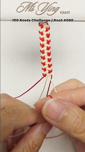 100 Knots Challenge | Knot #060🔥 | Knotting Tutorial Series #shortstutorial #knot #macrameknot #diy