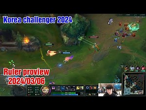 Ruler proview 2024/03/06 smolder varus senna Korea challenger | JDG Ruler第一视角