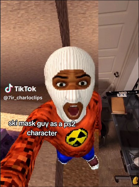 Ski Mask Guy PS2 Character Transformation - CapCut Filter Video