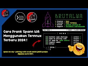 FREE TUTORIAL - Cara Prank Spam WA Menggunakan Termux Terbaru 2025 !