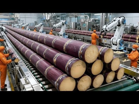 Inside a Mega Sugar Factory: From Fresh Sugarcane to Pure Crystal Sugar | Full Process 🍬