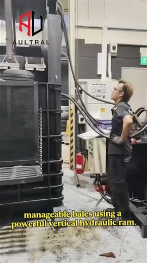 Vertical Hydraulic Tire Baler Machine for Efficient Recycling