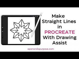 Make Straight Lines in Procreate With Drawing Assist