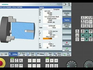 Tapping Cycle | Turning Machine | Lathe | Siemens Controller