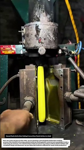 Manual Plastic Bottle Blow Molding Process | How Plastic Bottles Are Made.