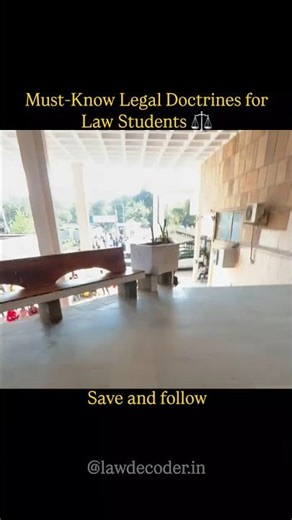Must know legal doctrines for law student. important doctrines. #law