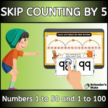 Skip Counting by 5: (Numbers 1 to 50 and 1 to 100) Digital Resources