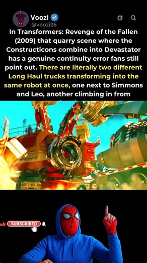In Transformers: Revenge of the Fallen (2009) that Devastator scene has two Long Hauls at once