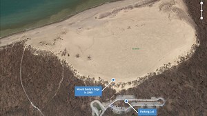 This 32-year time-lapse shows how far Mount Baldy in the Indiana Dunes National Park has moved. How far will it go this year? 😲 Find more fascinating facts about the dunes at indianadunes.com/blog/post/dunes-101-did-you-know/ | Indiana Dunes