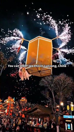 The "Ceiling" of Aerial Shows! A Dreamy Night in Ancient Luoyang | High-Wire Performance