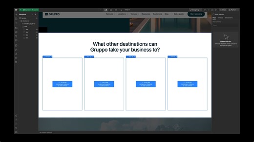 2.1K views · 25 reactions |  Empower your team with component slots! Now, designers can enable team members and clients to more easily arrange components within flexible placeholders, enhancing composability and ensuring brand consistency at every turn. Explore the possibilities with slots today: https://wfl.io/4eP4Tqe | Webflow | Facebook