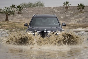 More fun with the BMW X7 on an off-road course