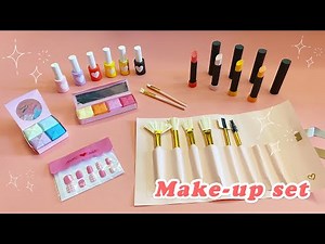 Paper Makeup Set Craft / Paper Nail Polish Set / 종이 메이크업 세트 / 종이 메니큐어