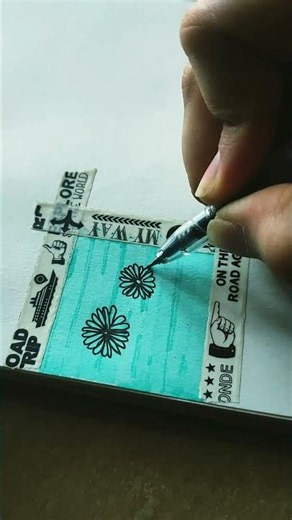 cute mini doodle on a sticky note 💙#doodles #aesthetic #drawing #notebook #creative #studyaesthetic