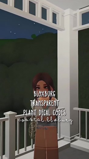 this emote is so weird but transparent plant decal codes || #fyp#foryoupage#roblox#bloxburg#coastalblxburg#bloxburgdecals#fypシ