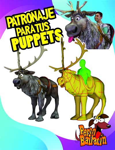 Sven Puppet Template to Be Made in Foam, Theatrical Style - Etsy