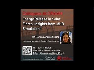 ENERGY RELEASE IN SOLAR FLARES: INSIGHTS FROM MHD SIMULATIONS | Mariana Cécere - 13/10/2025