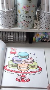 | Macaroons! Vintage Bakery is now on Amazon! #color #asmr #asmrcoloring #asmrsounds #satisfying