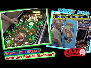 #1385 What's wrong with Gottlieb MONTE CARLO Pinball? DONKEY KONG ships to Australia! TNT Amusements