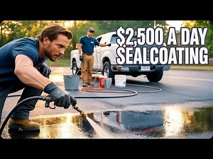How To Make $2500 A Day Sealcoating Parking Lots & Driveways (Step By Step)