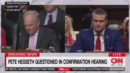 @sunglasssister Note link paraphrase stating 'Isn't that the kind of behavior that, if true, would be disqualifying'then change statement to not state subject as Hegseth '..for somebody to be Sec. of Defense?'Kaine used to be police chief & prior detective detection