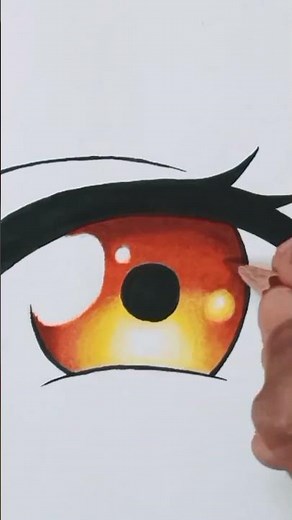 Coloring anime eye #shorts