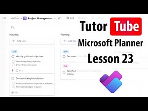 Microsoft Planner - Lesson 23 - Exporting the Plan to Excel