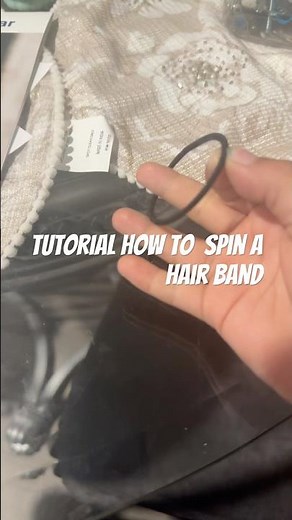How to spin a hair band on your finger tutorial