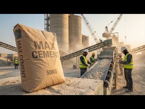 How Cement Is Made in Mega Factories: From Quarry to Finished Bag (Full Process)