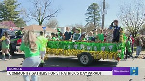 The 57th annual St. Patrick’s Day parade kicked off in Norfolk Saturday