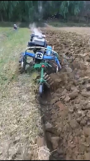 Mini Tractor Plowing Like a Beast! 💪🚜 #shorts