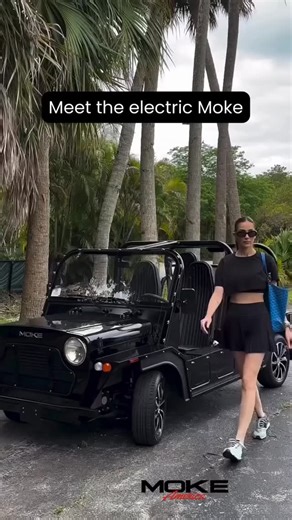 Meet the electric Moke from Moke America 🚙🇺🇸 We’re that super fun, easy-breezy ride 💨 Now, even faster and more fab! #mokeamerica #moke #minimoke #summer2025 #labordayweekend | Moke America