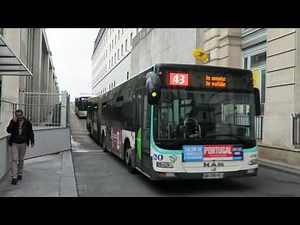Paris Buses At Gare du Nord 26 May 2016