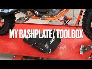 KTM 500exc bash plate/ toolbox