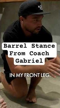 Barrel Riding Stance Analysis from Coach Gabriel #learntosurf #tuberiding #barrelled #surftips