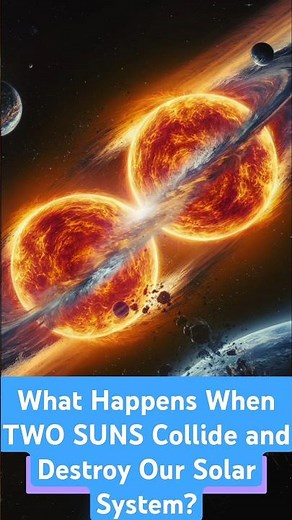 What Happens When TWO SUNS Collide and Destroy Our Solar System #cosmiccollisions #biotrends #shorts