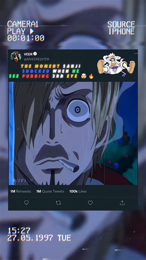 SANJI SHOCKED WHEN HE SEE PUDDING 3RD EYE 🤯🔥 #onepiece