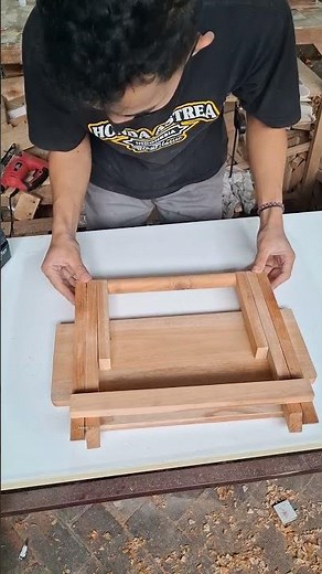 assemble a folding study table #akani_id #po_woodworking #tips #tricks #ideas #woodworking #diy