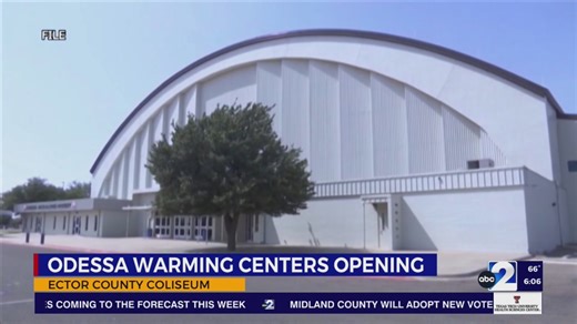 Warming centers set up for winter storm